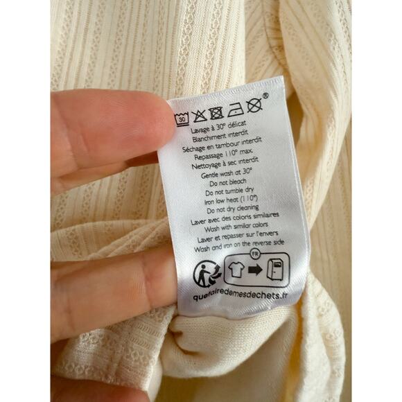 Sézane | Sezane | Cyrielle Top in Ecru Cream/Ivory | Sz M - Picture 8 of 9